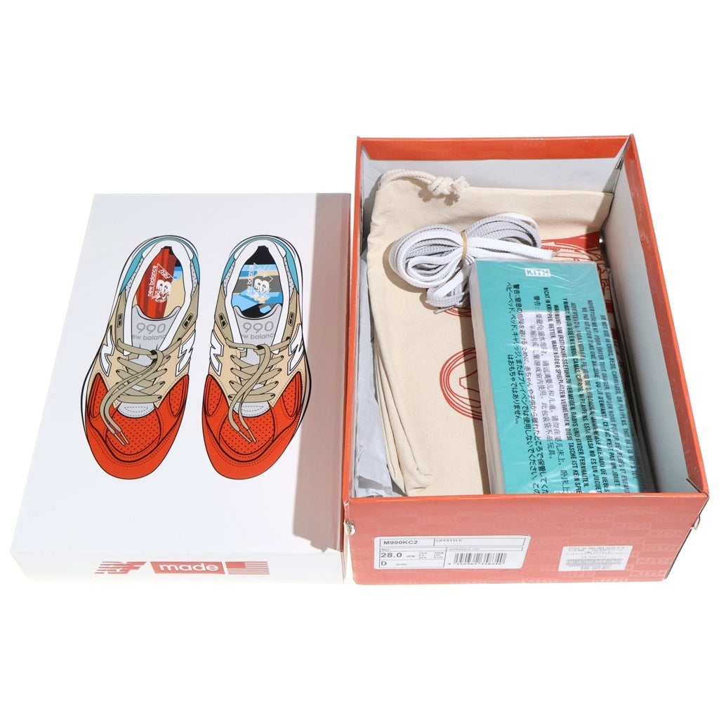 New Balance(ニューバランス) ×KITH 990V2 キス スエード ローカットスニーカー マルチ M990KC2