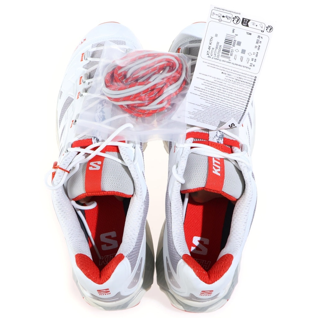 SALOMON(サロモン) ×KITH XT-4K 477718 キス ローカットスニーカー ホワイト/レッド