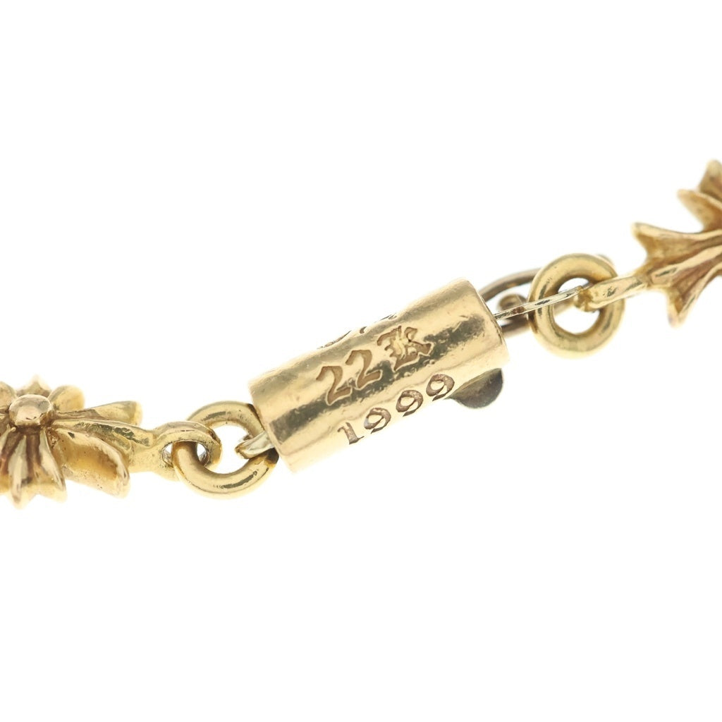 CHROME HEARTS(クロムハーツ) 22K TNY E CH PLS タイニーE CHプラス ブレスレット ゴールド