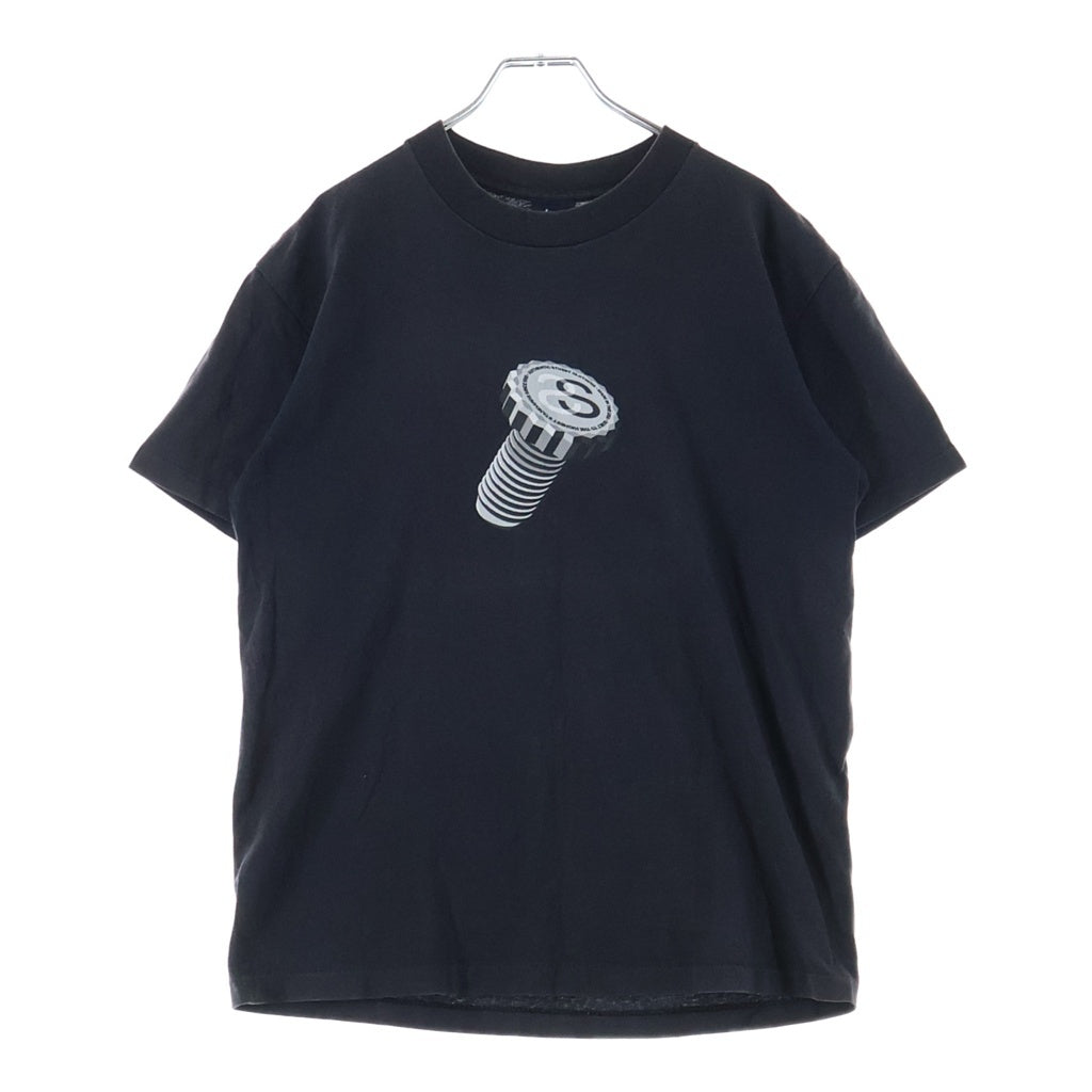 STUSSY(ステューシー) 90s VINTAGE OLD SS BOLT TEE Sボルトプリント 紺タグ 半袖Tシャツ ネイビー
