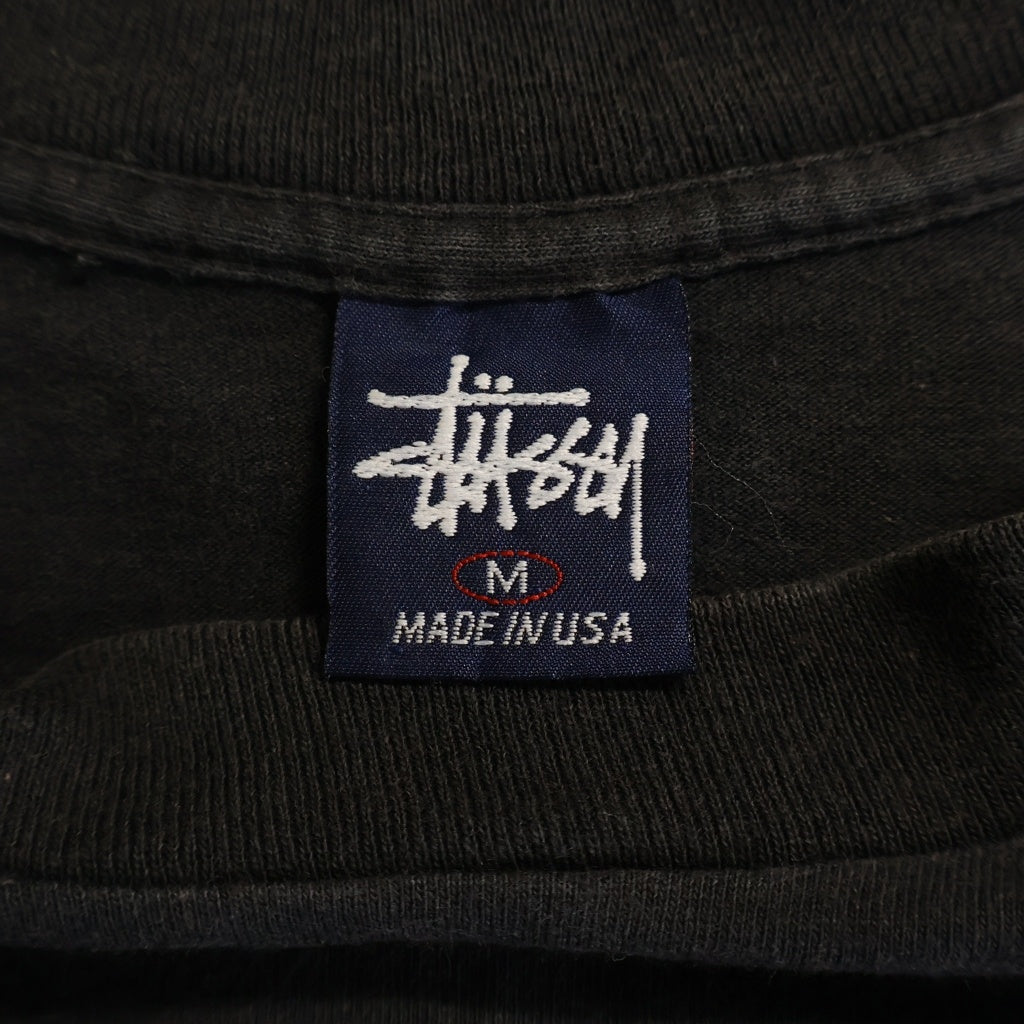 STUSSY(ステューシー) 90s VINTAGE OLD SS BOLT TEE Sボルトプリント 紺タグ 半袖Tシャツ ネイビー