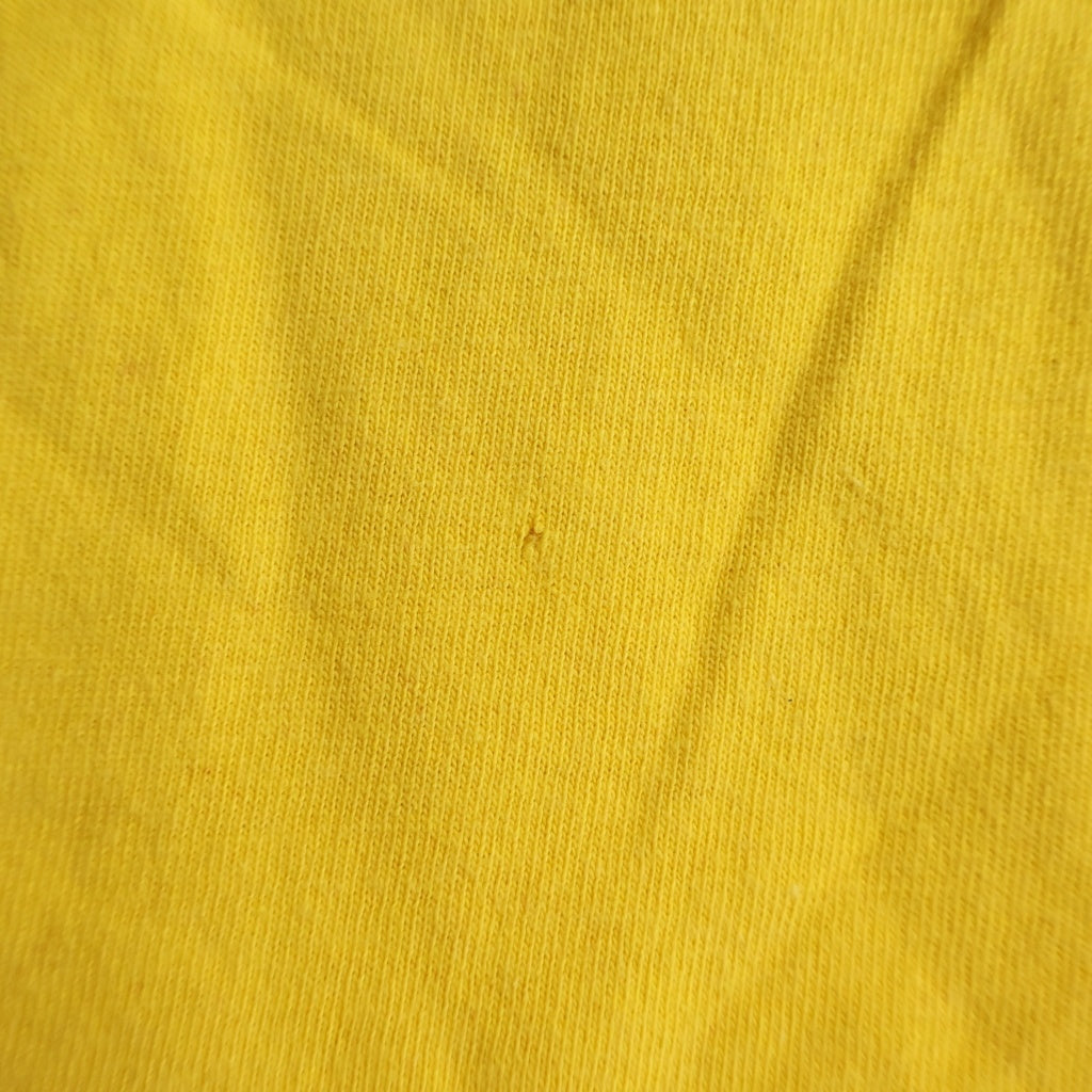 STUSSY(ステューシー) 90-00s VINTAGE OLD AMERICA03 TEE USA製 初期銀タグ ロゴプリント半袖Tシャツ イエロー