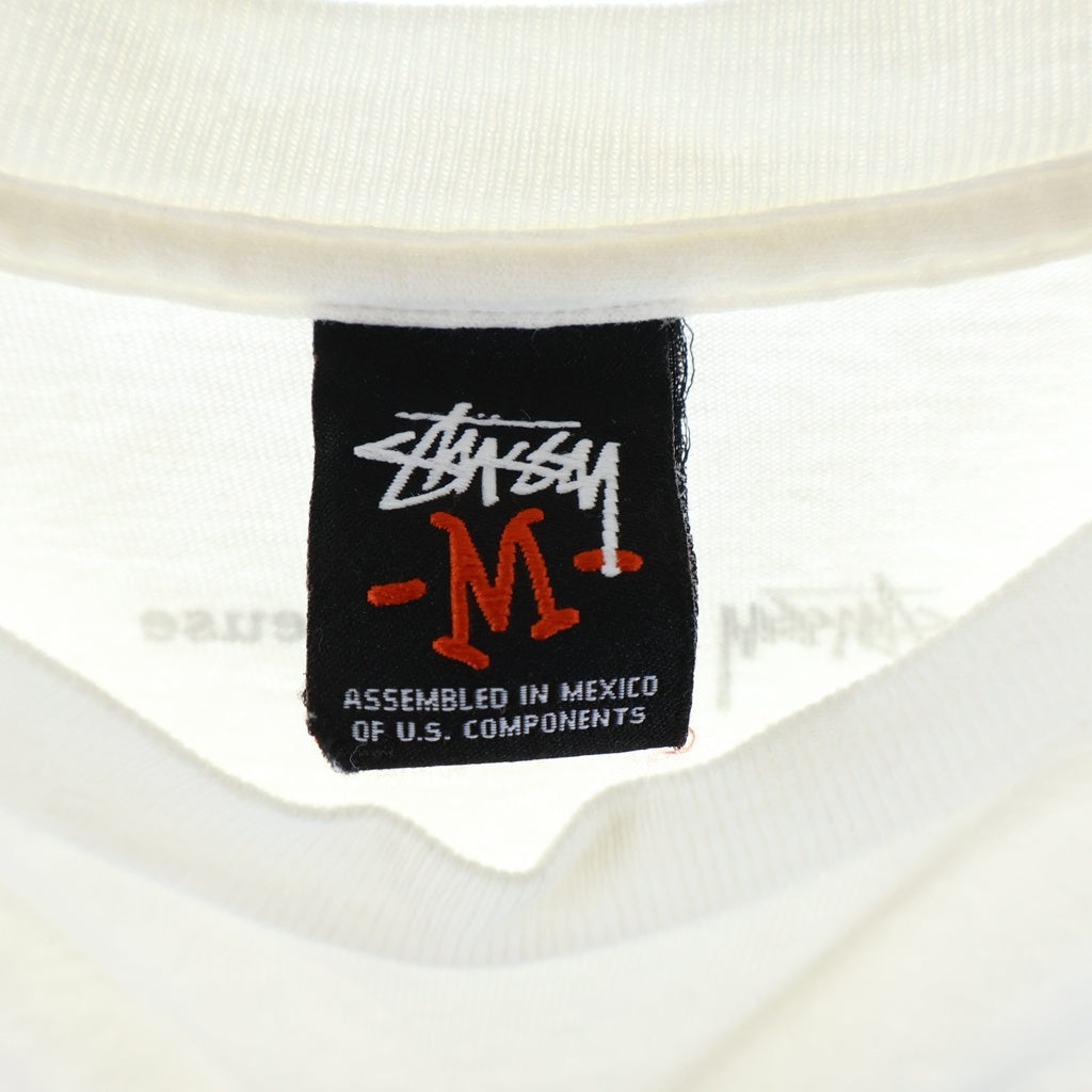 STUSSY(ステューシー) 00s VINTAGE OLD ×JOSH CHEUSE PHOTO TEE メキシコ製 黒タグ フォトプリント半袖Tシャツ ホワイト