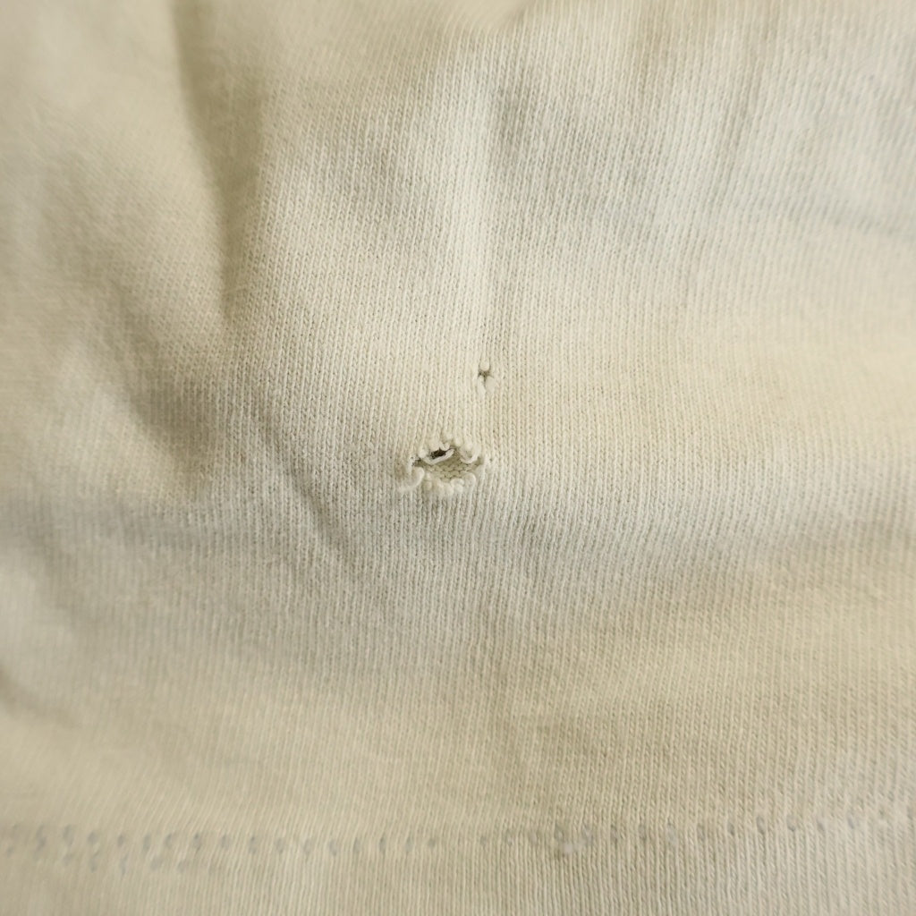 STUSSY(ステューシー) 90s VINTAGE OLD CLOVER SPADE TEE USA アメリカ製 黒タグ クローバー スペード 両面プリント半袖Tシャツ アイボリー