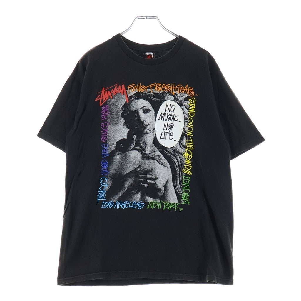 STUSSY(ステューシー) 30TH ANNIVERSARY TOWER RECORDS TEE 30周年 タワーレコードコラボ ヴィーナス プリント半袖Tシャツ ブラック