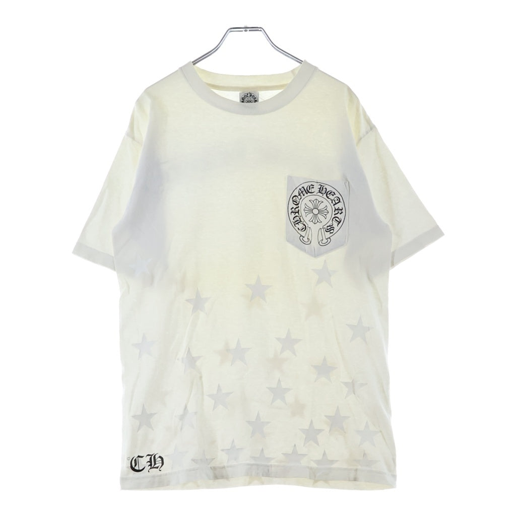 CHROME HEARTS(クロムハーツ) OLD CH T-SHRT オールド ホースシュー スタープリント 半袖Tシャツ カットソー ホワイト