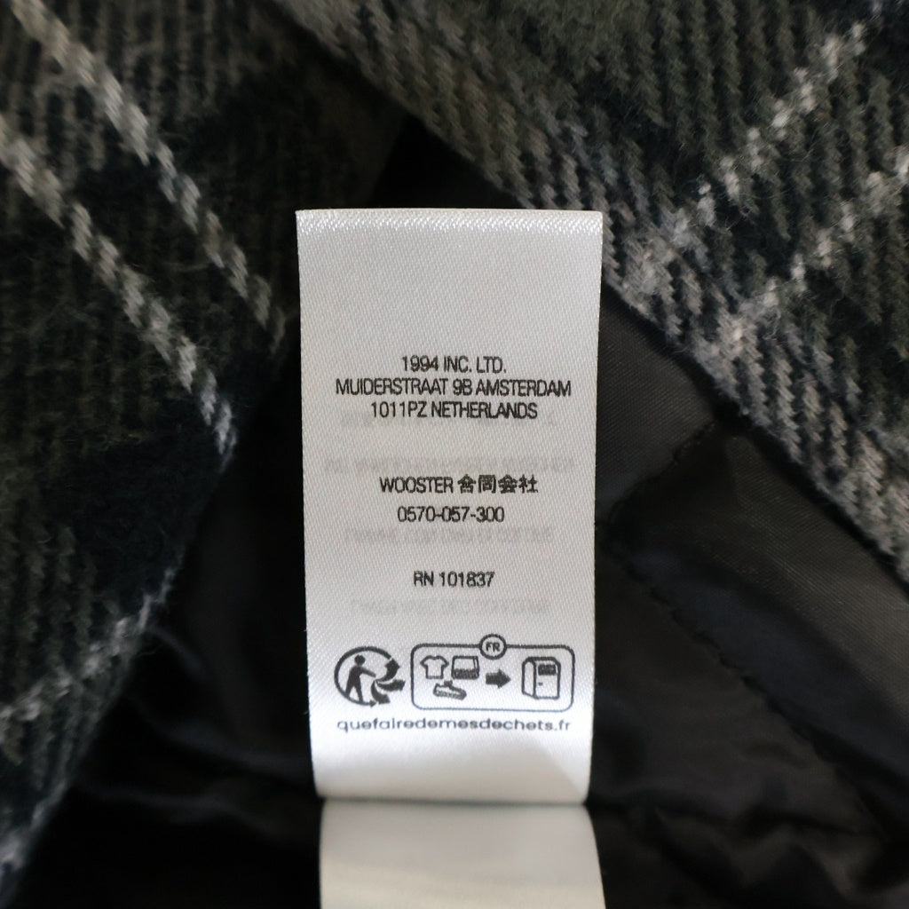 SUPREME(シュプリーム) 23AW Tartan Flannel Hooded Shirt タータンチェック フランネルシャツ ブラック