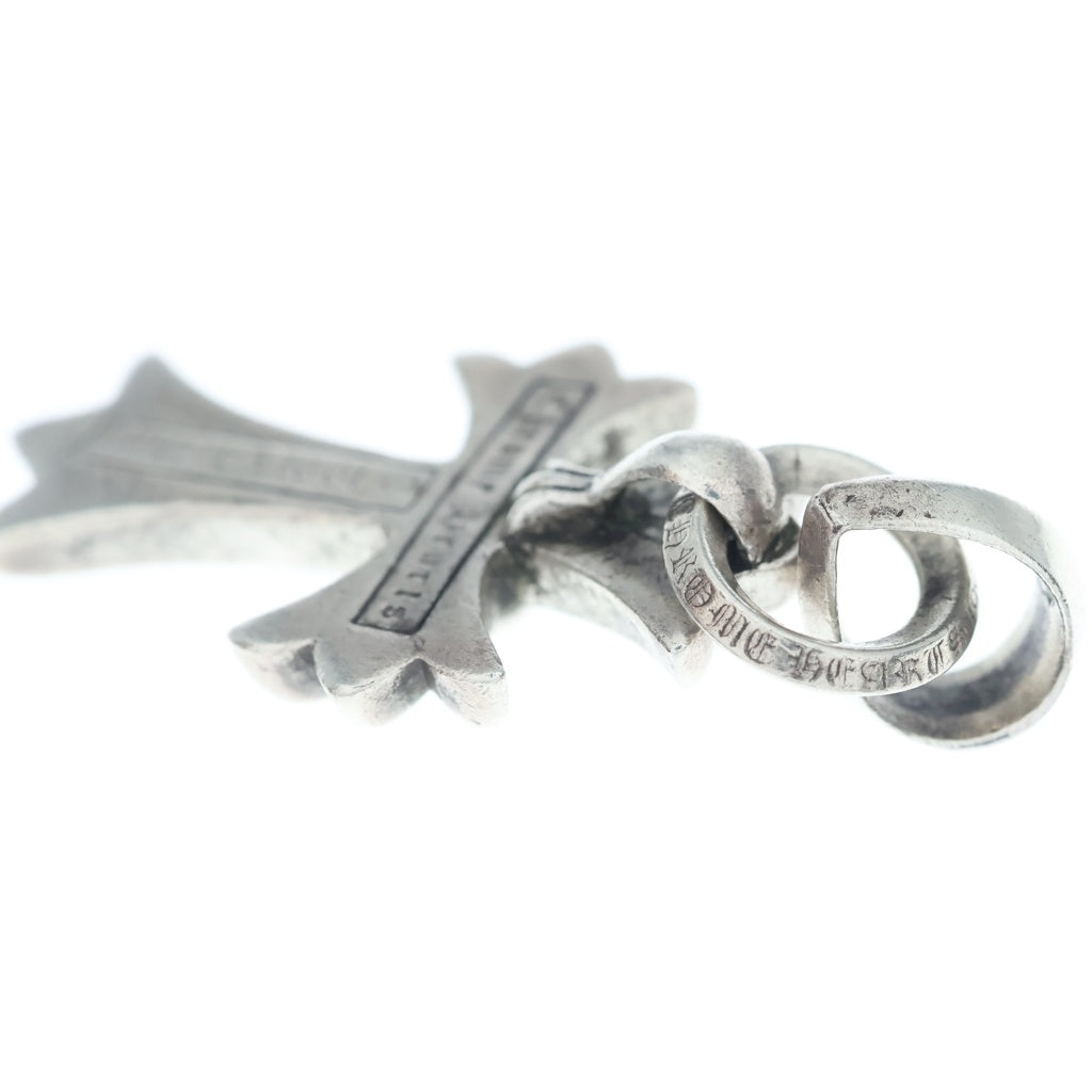 CHROME HEARTS(クロムハーツ) CH CRS SML W/BALE Wベイル スモールCHクロス ペンダントトップ シルバー BCA218
