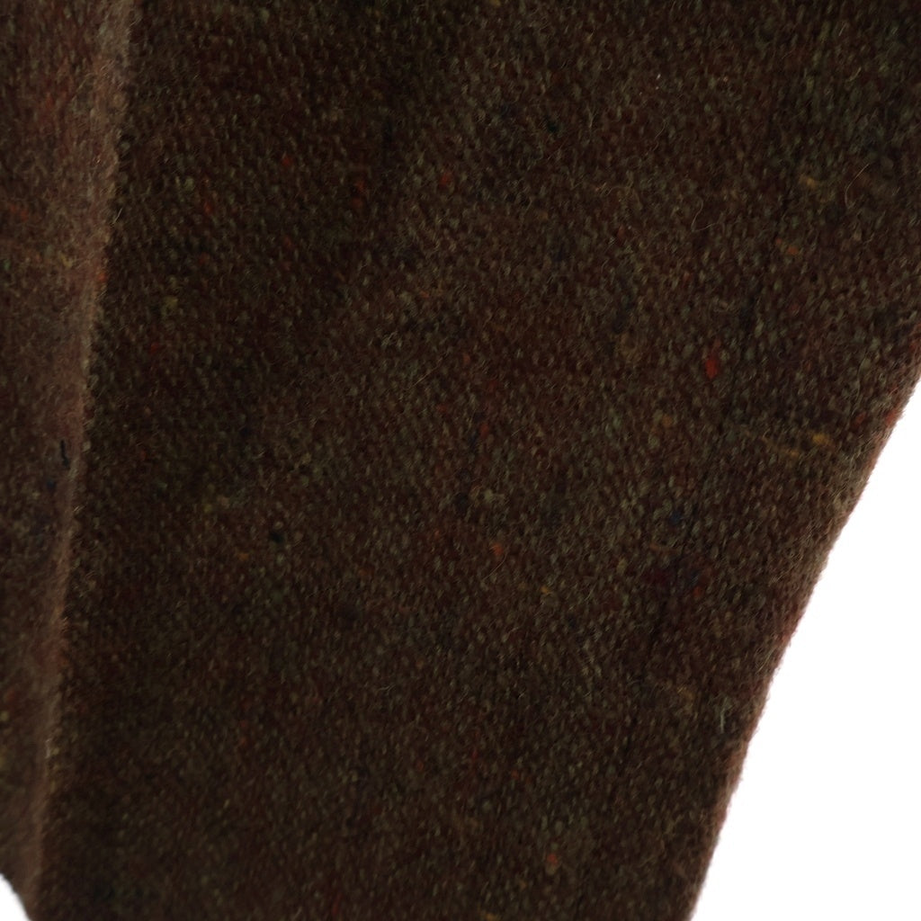 Yohji Yamamoto POUR HOMME(ヨウジヤマモト プールオム) 95AW センタープレス ツイード スラックスパンツ ブラウン HE-P04-110
