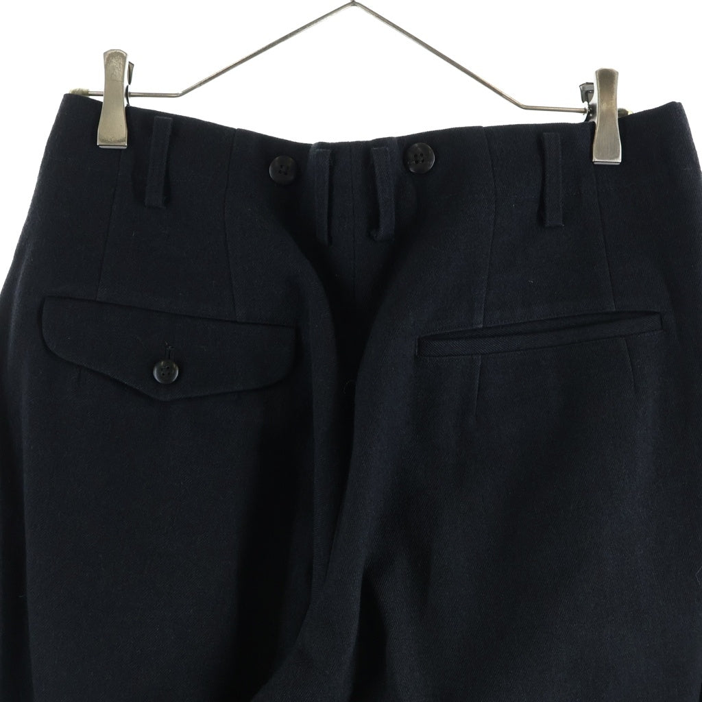 Yohji Yamamoto POUR HOMME(ヨウジヤマモト プールオム) マルチタック ジップアップ スラックスパンツ ブラック