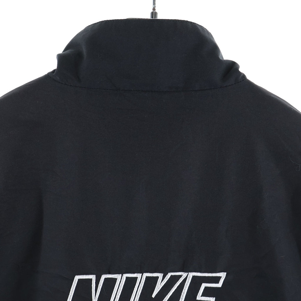 NIKE(ナイキ) 90S VINTAGE ヴィンテージ ロゴデザイン ジップアップ ナイロンジャケット ブラック