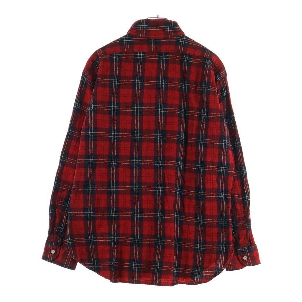 PENDLETON(ペンドルトン) 90S VINTAGE WOOL CHECK L/S SHIRT ウール チェック柄 長袖シャツ レッド