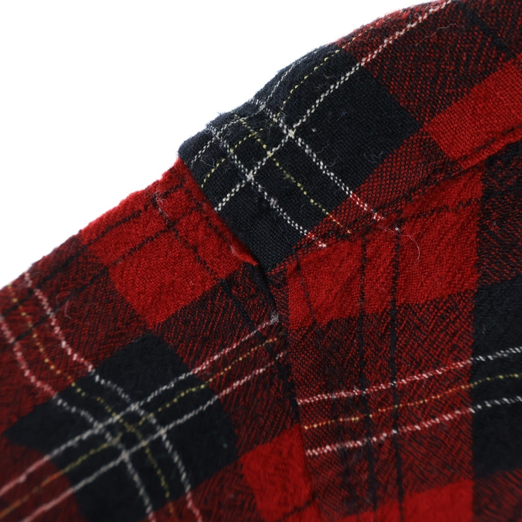 PENDLETON(ペンドルトン) 90S VINTAGE WOOL CHECK L/S SHIRT ウール チェック柄 長袖シャツ レッド