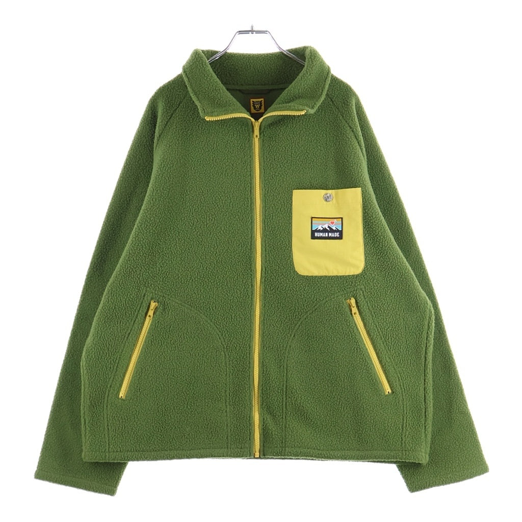 HUMAN MADE(ヒューマンメイド) OUTDOOR FLEECE JACKET アウトドアー ジップアップ フリースジャケット グリーン
