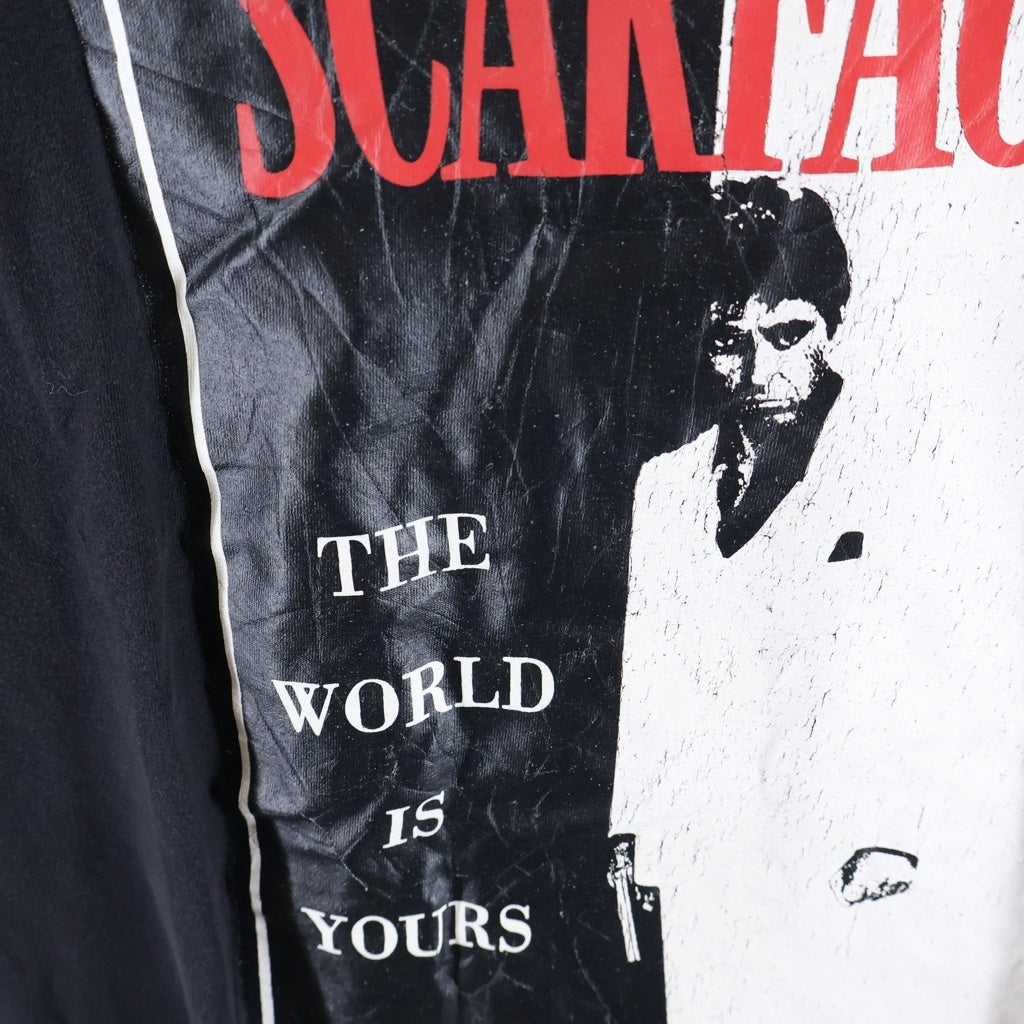 VINTAGE(ヴィンテージ) 00S VINTAGE SCARFACE TEE ヴィンテージ スカーフェイス クルーネック カットソー Tシャツ ブラック