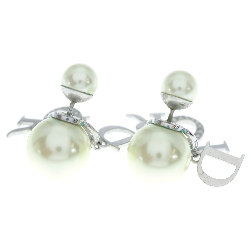 Christian Dior(クリスチャンディオール) TRIBALES トライバルス ロゴデザイン ピアス シルバー レディース