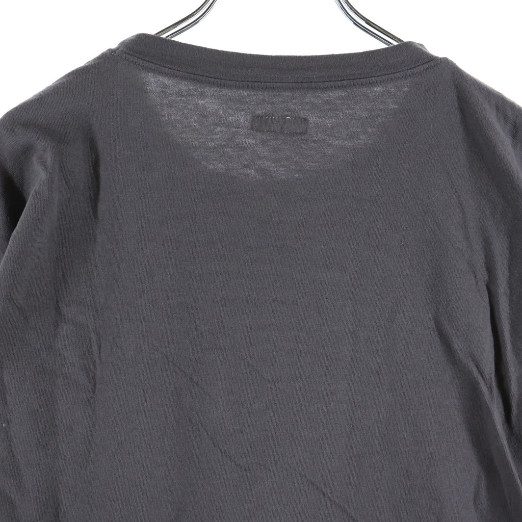 KAPITAL(キャピタル) 25SS BURNING バーニング ピアノ クルーネック カットソー 半袖Tシャツ ブラウン K2503SC062