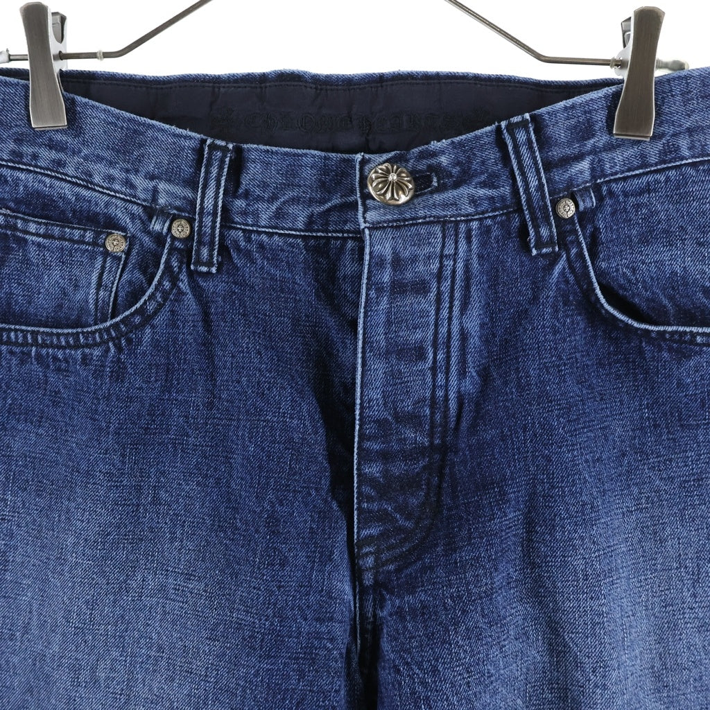 CHROME HEARTS(クロムハーツ) JEAN STRTLG FBRC CHクロス ホースシューボタン デニムパンツ インディゴ