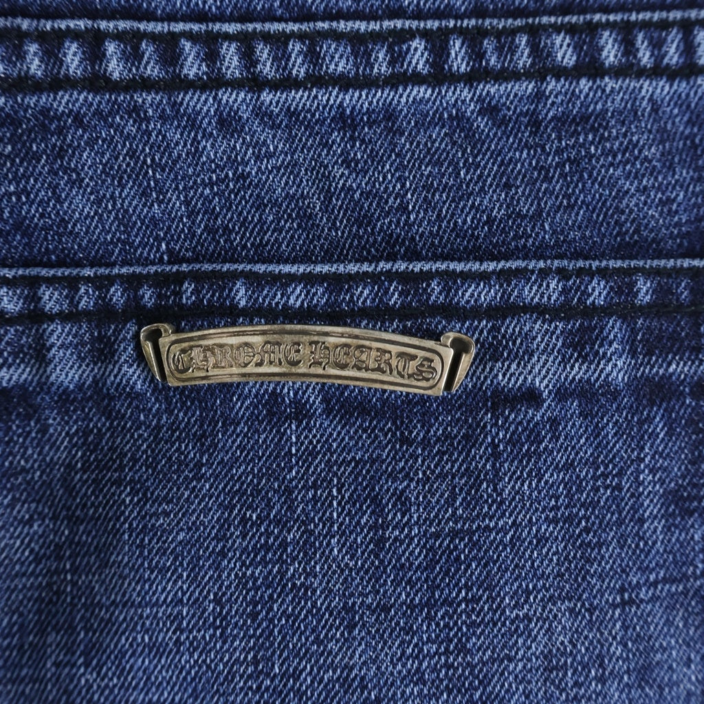 CHROME HEARTS(クロムハーツ) JEAN STRTLG FBRC CHクロス ホースシューボタン デニムパンツ インディゴ