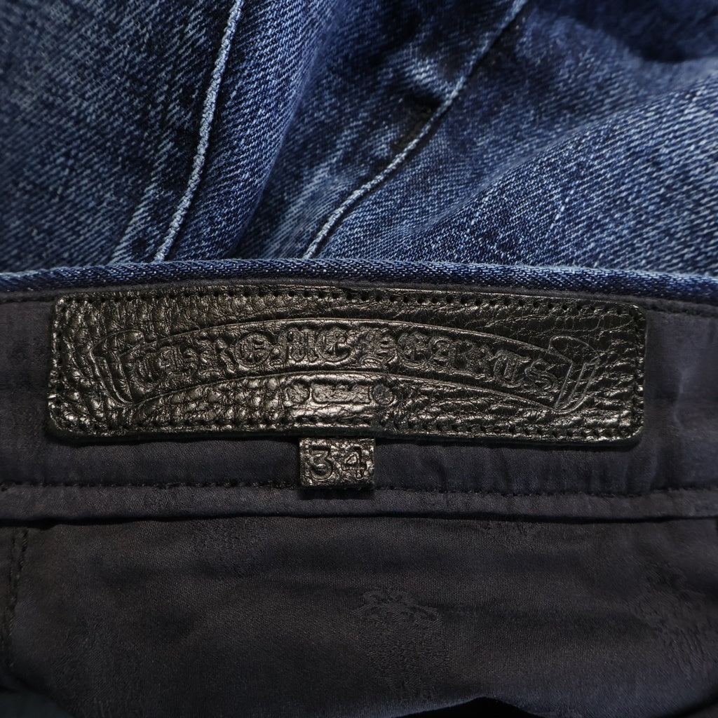 CHROME HEARTS(クロムハーツ) JEAN STRTLG FBRC CHクロス ホースシューボタン デニムパンツ インディゴ