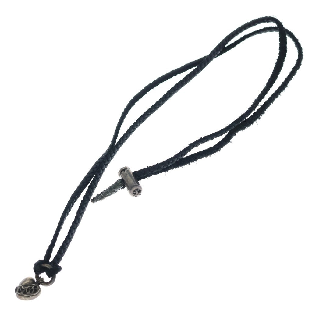 CHROME HEARTS(クロムハーツ) LB LACESTPPRV1 ハート ペンダント レースストッパー レザーブレイド ネックレス