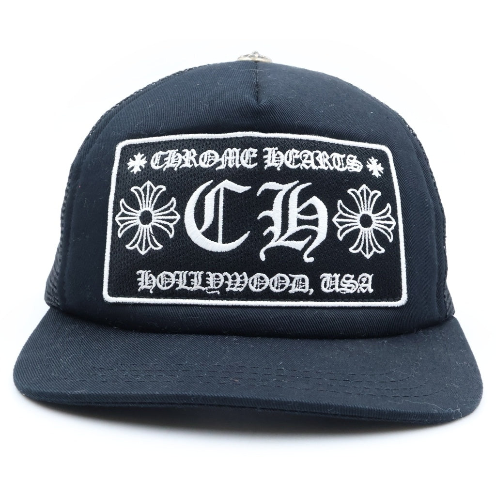 CHROME HEARTS(クロムハーツ) TRUCKER CAP CHパッチ メッシュ トラッカーキャップ 帽子 ブラック