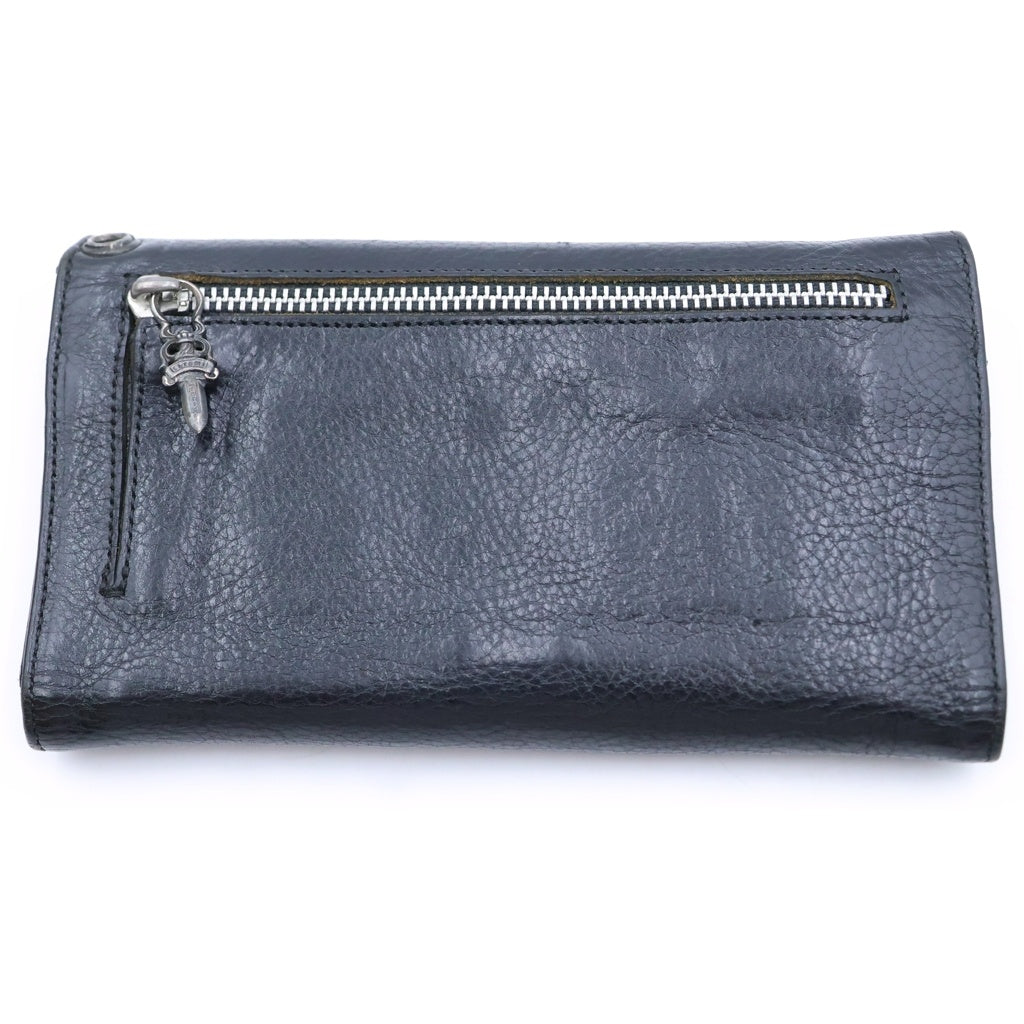 CHROME HEARTS(クロムハーツ) WAVE ウェーブ レザーウォレット 財布 ブラック