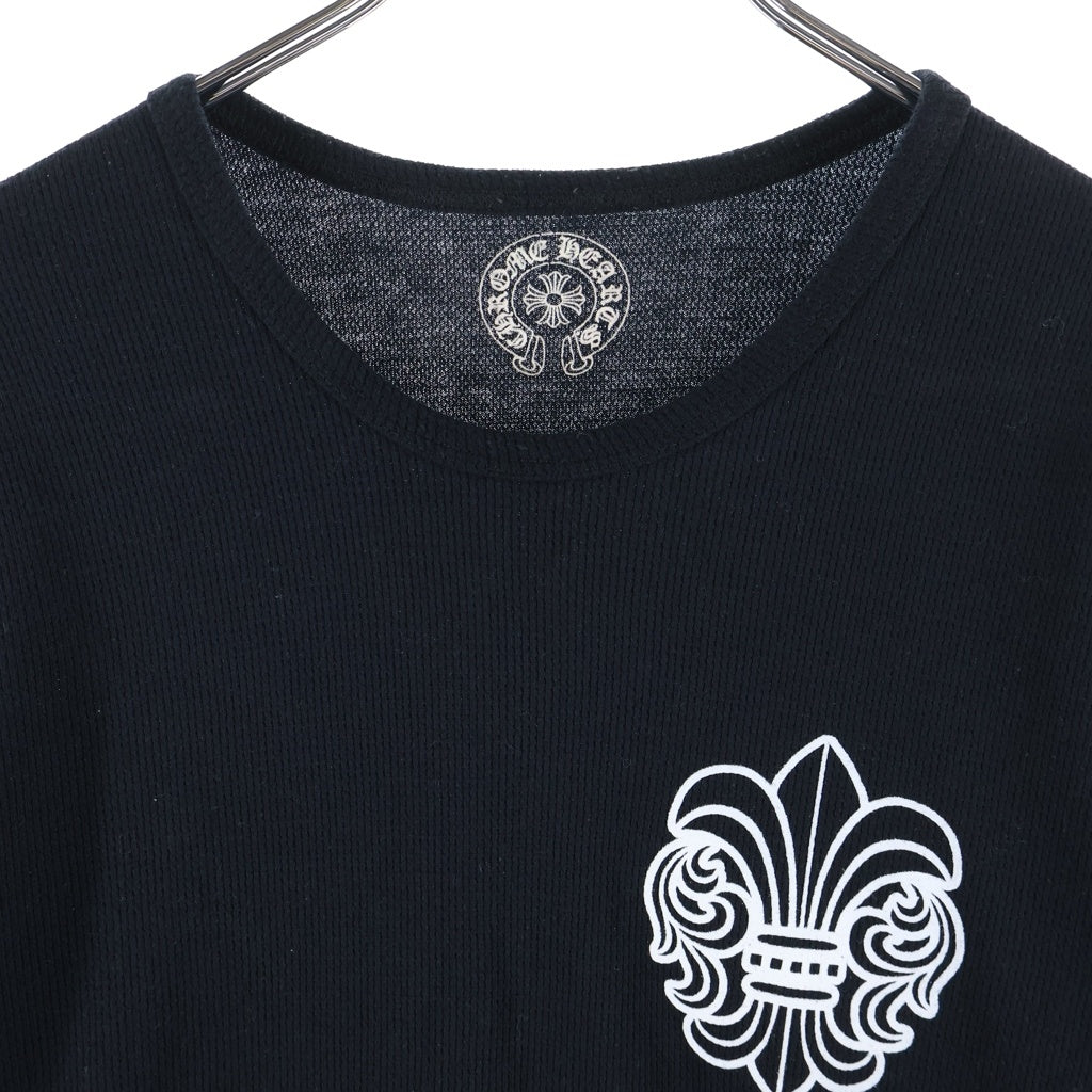 CHROME HEARTS(クロムハーツ) BS Flare BSフレア サイドTバー プリントサーマル長袖Tシャツ カットソー ブラック