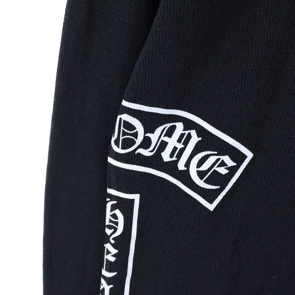 CHROME HEARTS(クロムハーツ) BS Flare BSフレア サイドTバー プリントサーマル長袖Tシャツ カットソー ブラック