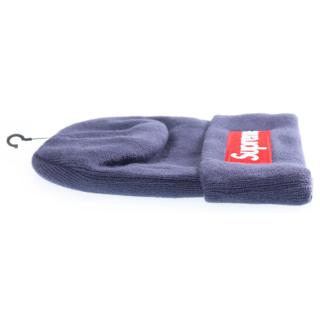 SUPREME(シュプリーム) 24AW ×New era Box Logo Beanie ニューエラ ボックスロゴデザイン ビーニー ニット帽 ネイビー