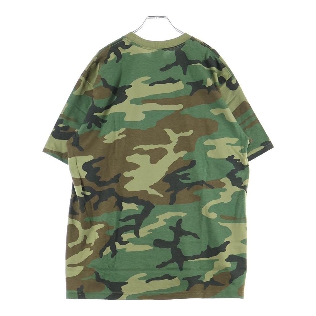 SUPREME(シュプリーム) 26SS Arabic Box Logo Tee アラビック ボックスロゴデザイン カモ柄 クルーネック カットソー 半袖Tシャツ カーキ