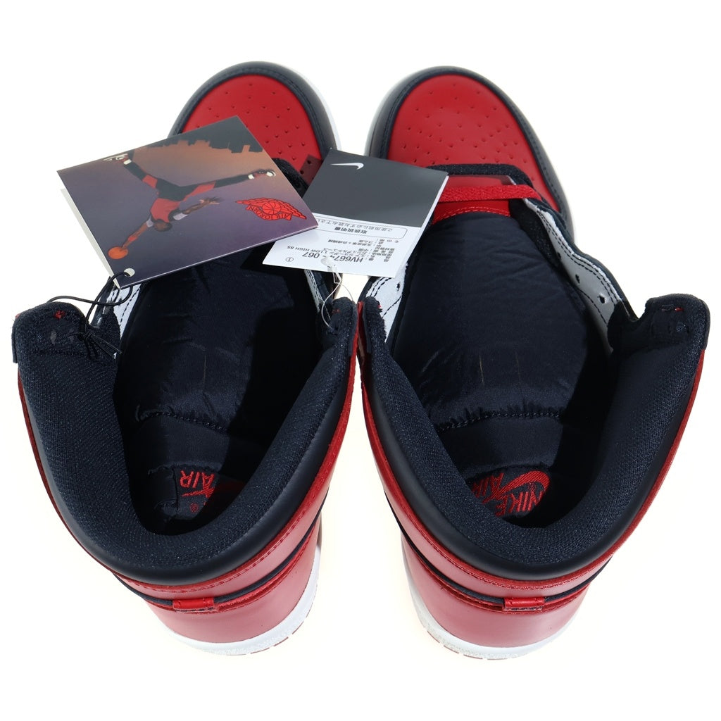 NIKE(ナイキ) AIR JORDAN HIGH 85 BRED 2025 エアジョーダン 1 ブレッド ハイカットスニーカー US10.5/28.5cm レッド/ブラック HV6674-067