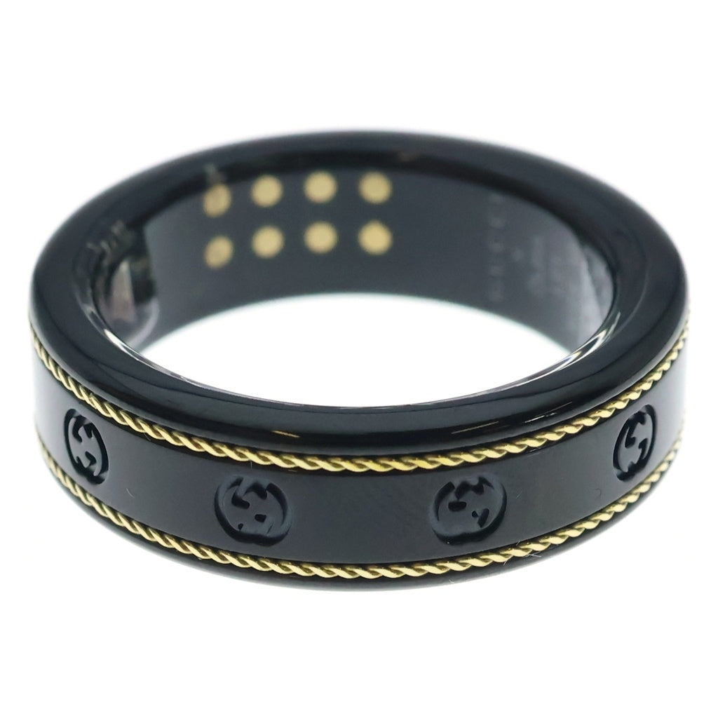 GUCCI(グッチ) ×OURA オーラ インターロッキングG スマートリング ブラック 705220