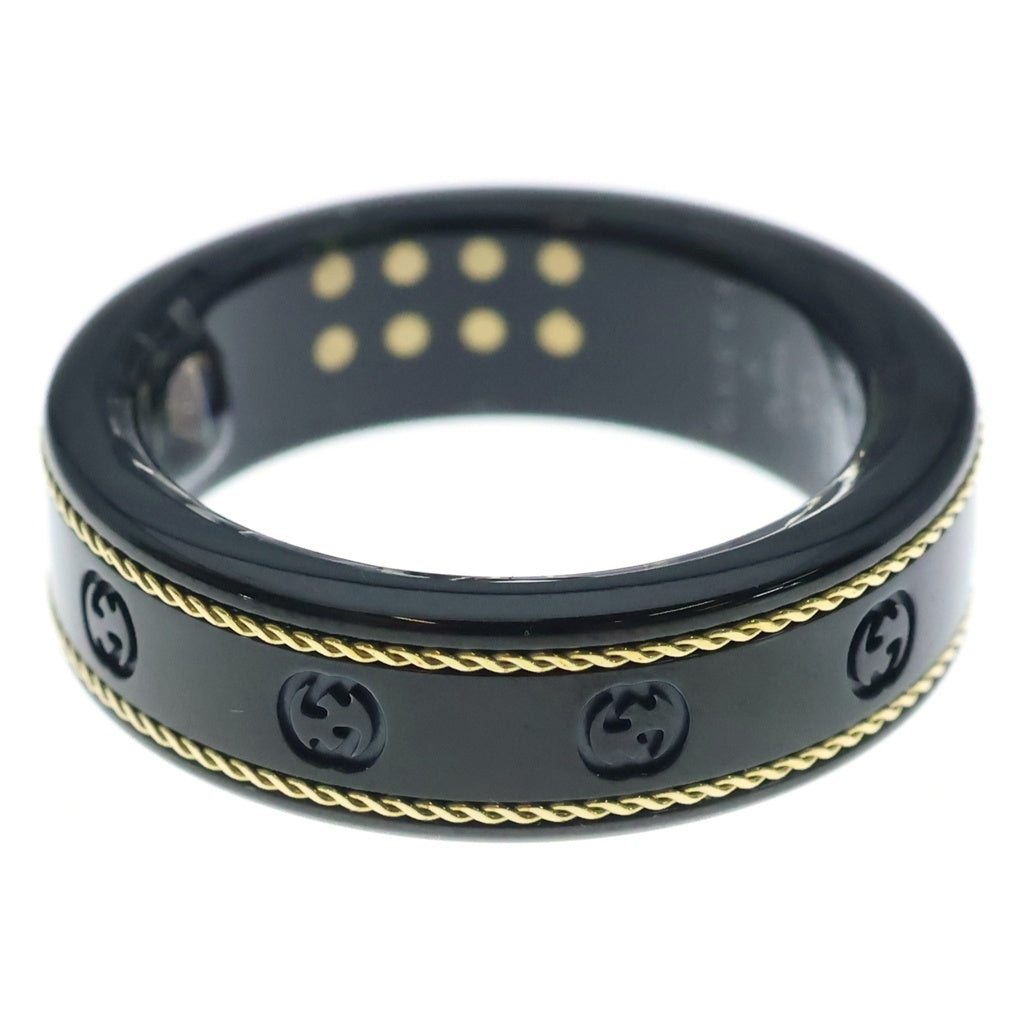 GUCCI(グッチ) ×OURA オーラ インターロッキングG スマートリング ブラック 705220