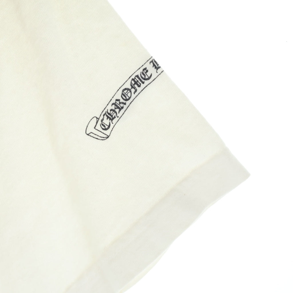 CHROME HEARTS(クロムハーツ) OLD ×ROLLING STONES CH SS TEE ローリングストーンズ ホースシューデザイン クルーネック カットソー 半袖Tシャツ ホワイト