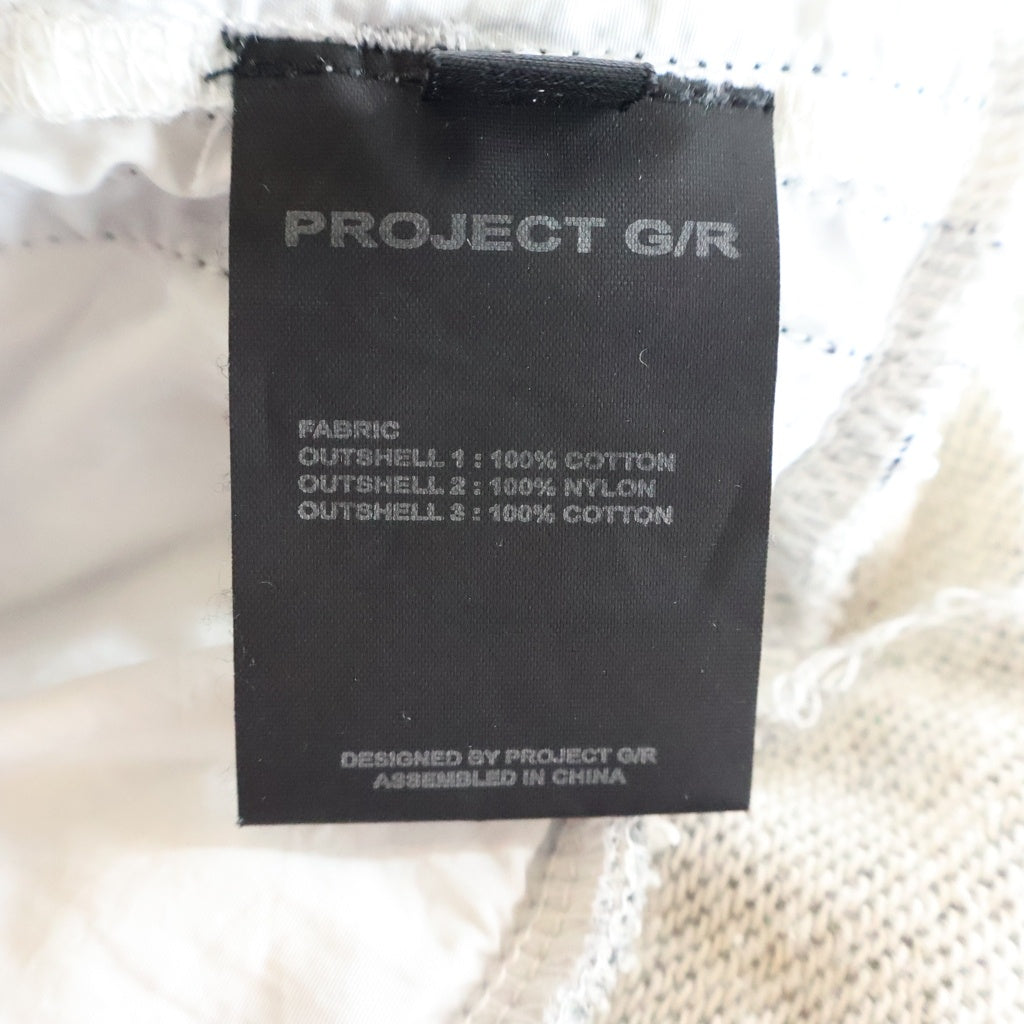 PROJECT G/R(プロジェクトジーアール) 3 LAYERED SWEAT PANTS スリーレイヤード スウェットロングパンツ グレー