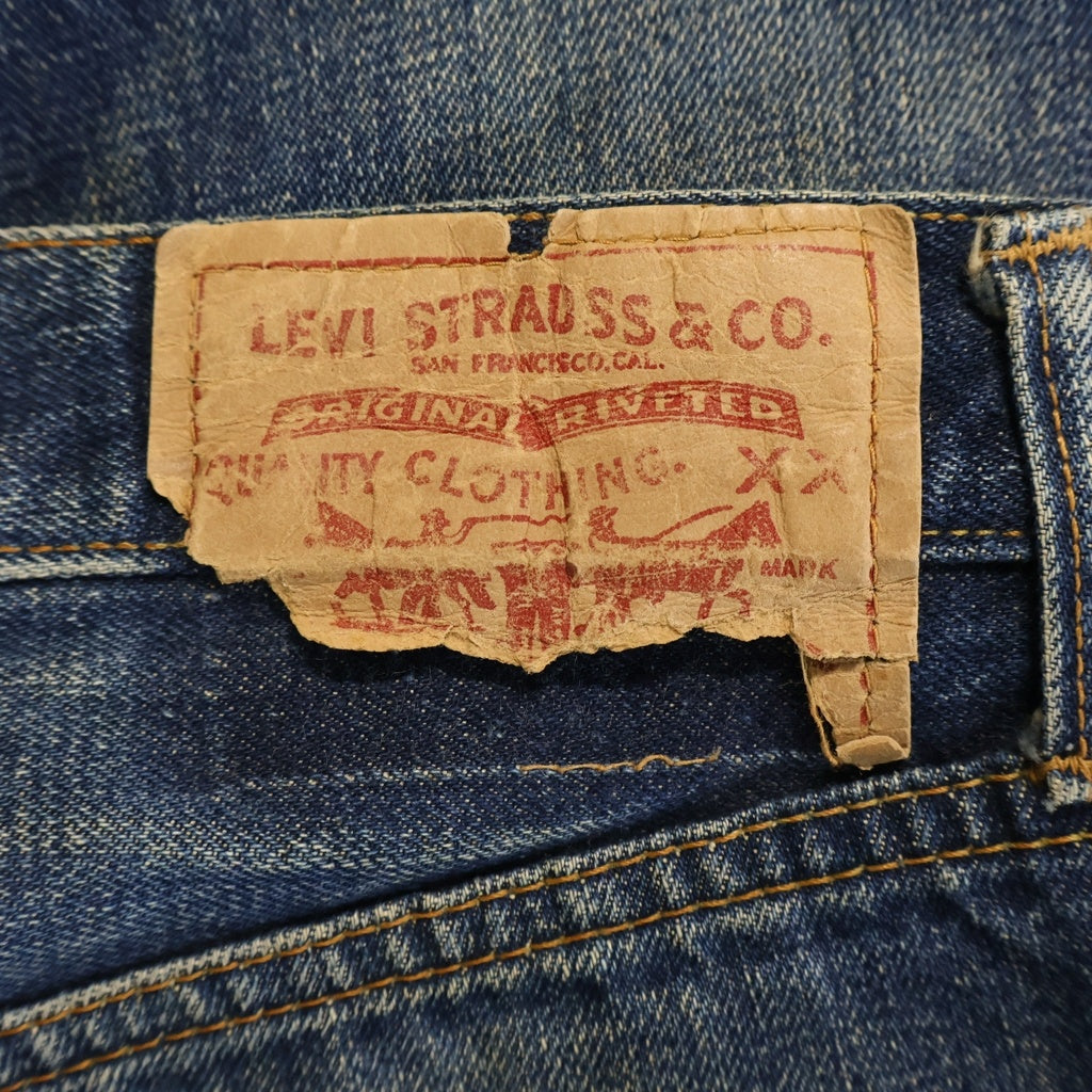 Levi's(リーバイス) 70S 501 ビッグE ボタン裏刻印 6不均等V ボタンフライストレートデニム パンツ インディゴ
