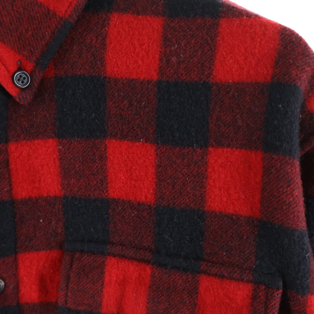 DSQUARED2(ディースクエアード) 23AW ウール チェック 長袖シャツ レッド S71DM0655