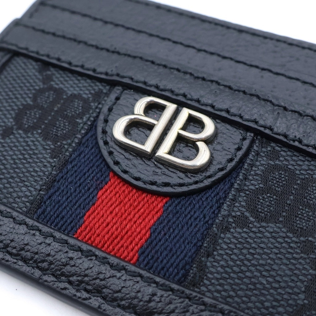 BALENCIAGA(バレンシアガ) ×GUCCI グッチ ザハッカープロジェクト カードケース ブラック レディース