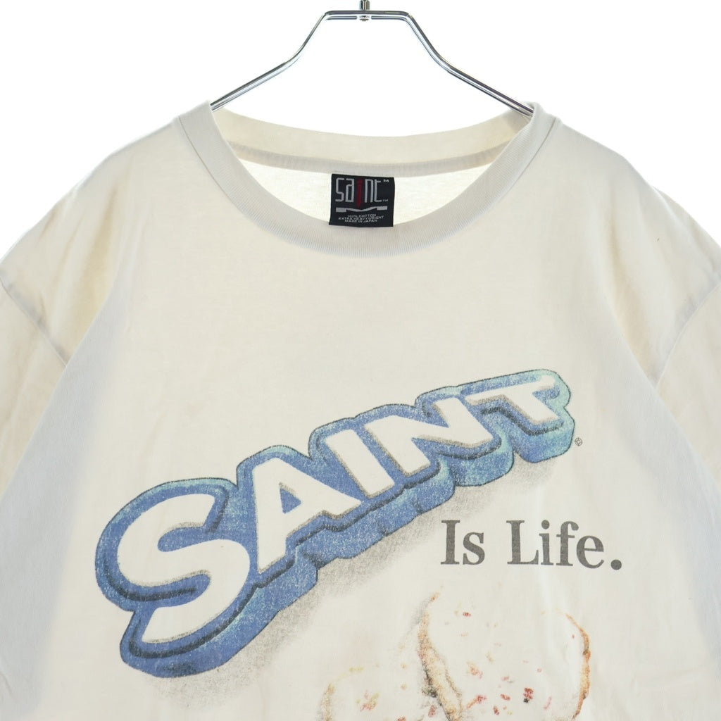 SAINT MICHAEL(セントマイケル) 22AW SA S/S TEE OREO 半袖Tシャツ カットソー ホワイト SM-A22-0000-057