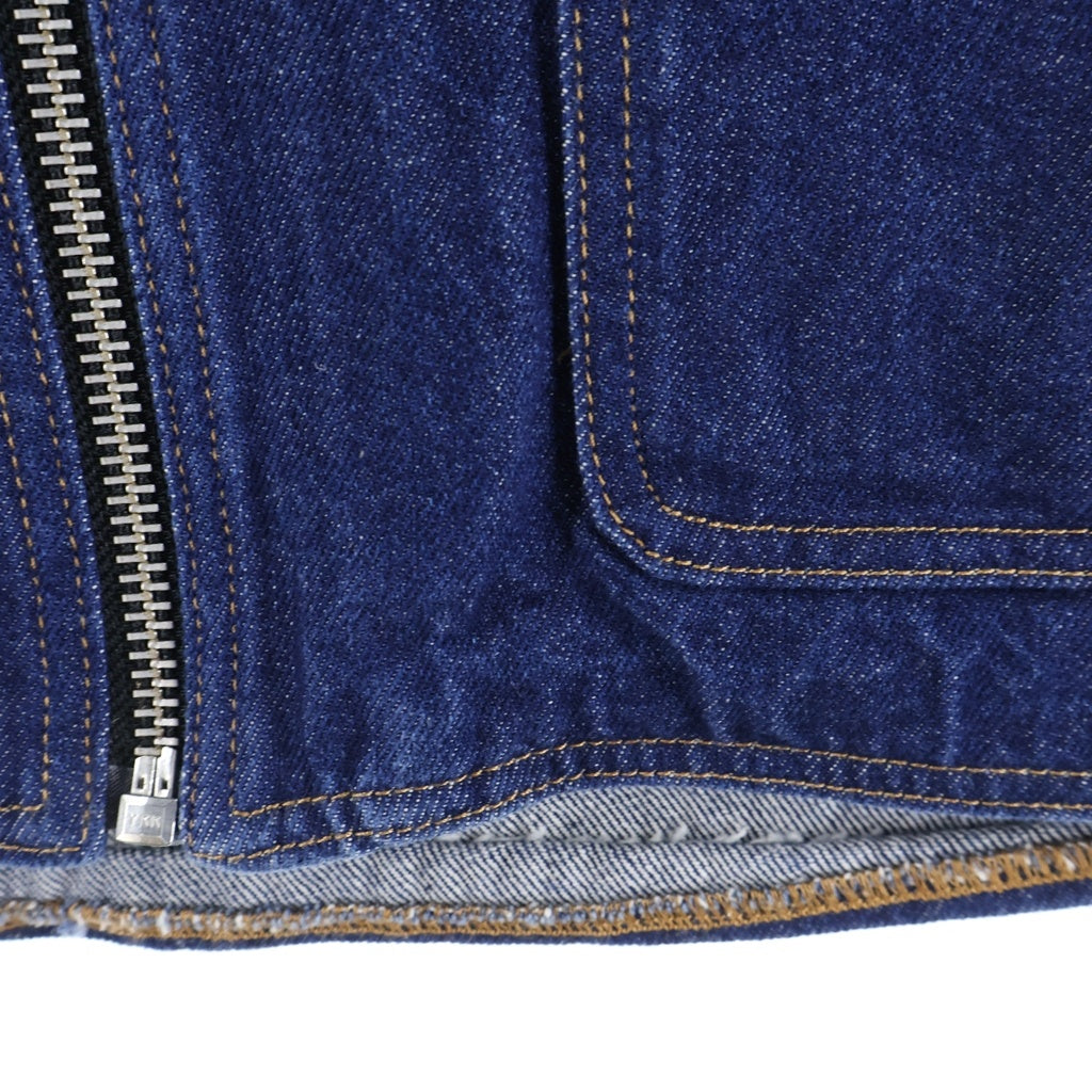 STUSSY(ステューシー) 胸元ロゴパッチ デニムワークベスト インディゴ