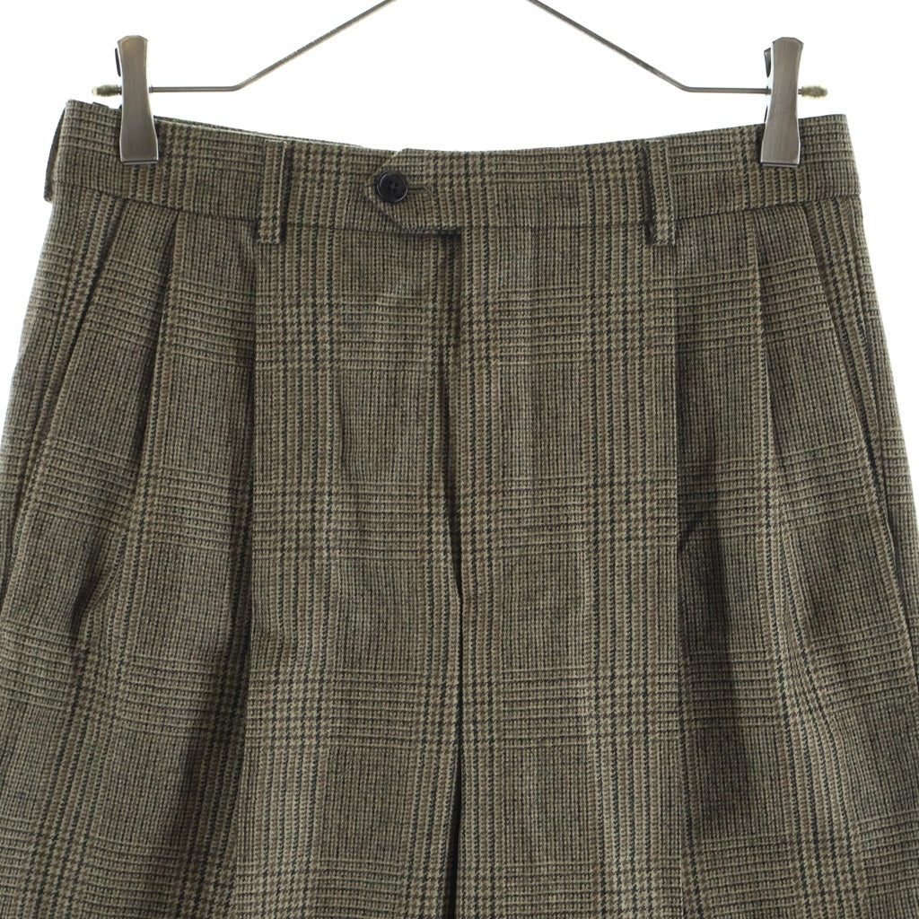 CELINE(セリーヌ) SKATE PANTS PRINCE OF WALES CHECK スケート プリンス オブ ウェールズ チェックパンツ ブラウン 2P555983N