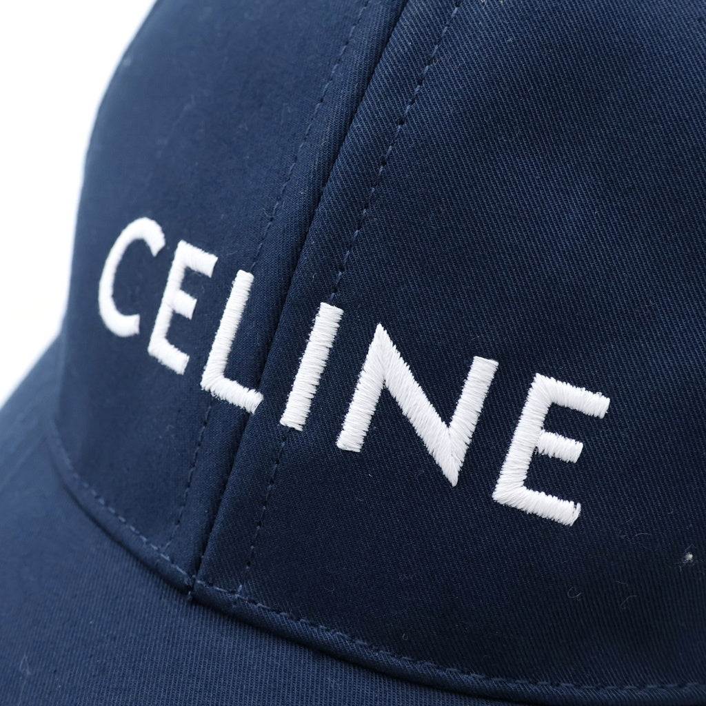 CELINE(セリーヌ) ロゴデザイン 6パネル ベースボールキャップ 帽子 ネイビー 2AUA1969P レディース
