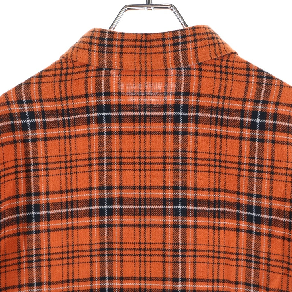 CELINE(セリーヌ) OVERSIZED LUMBERJACK CHECK COTTON SHIRT オーバーサイズ ランバージャックチェック 長袖シャツ オレンジ 2C486554T