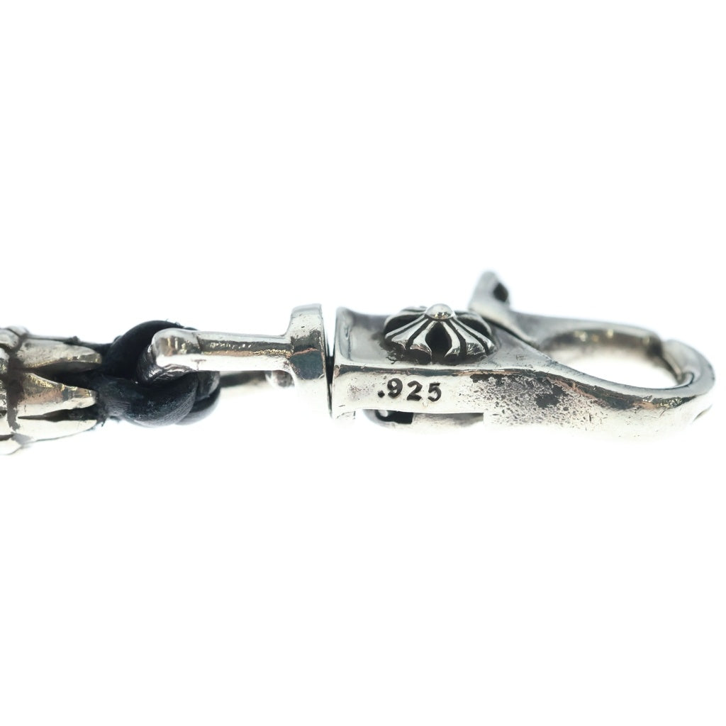 CHROME HEARTS(クロムハーツ) CH LANYARS ランヤード クロスクリップホルダーネックレス シルバー/ブラック
