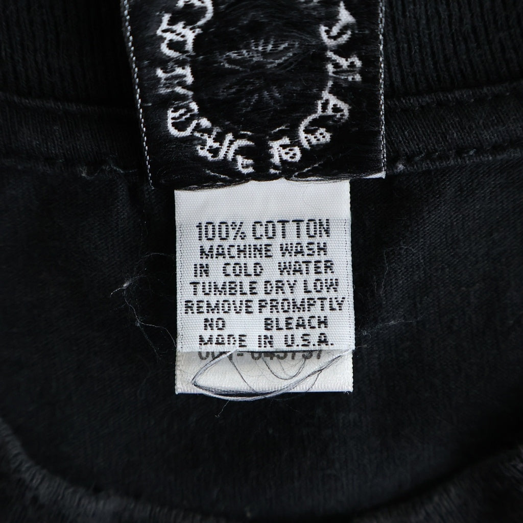 CHROME HEARTS(クロムハーツ) OLD VINE DAGGER LOGO S/S TEE オールド ヴァインダガーロゴプリント Tシャツカット ブラック