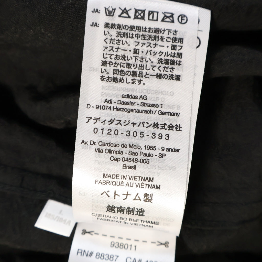 Y-3(ワイスリー) SHORT SLEEVE LONG SHIRT バックロゴデザイン オープンカラー ロング半袖シャツ ブラック KH0426