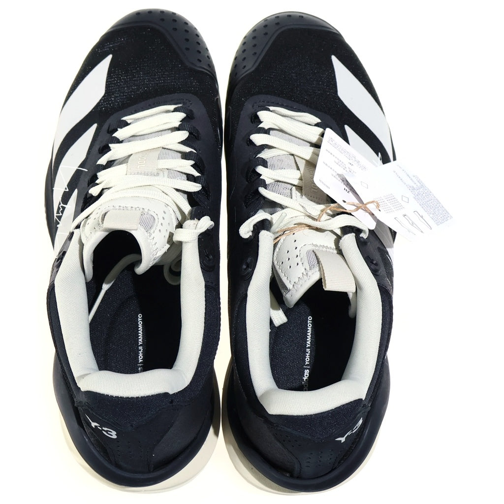 Y-3(ワイスリー) ADIZERO CYBERSONIC 2 TENNIS アディゼロ サイバーソニック ツー テニス ローカットスニーカー ブラック US8/26cm JR4348