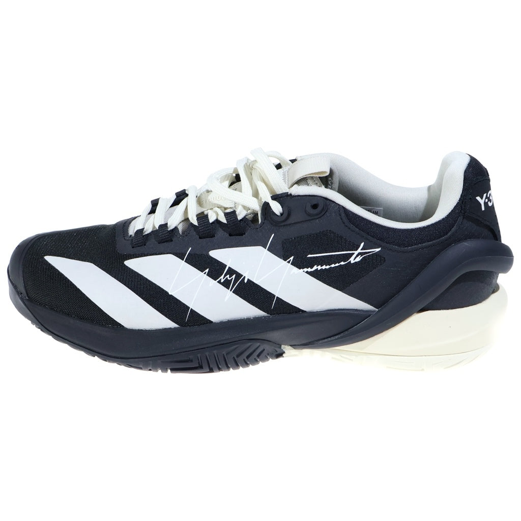 Y-3(ワイスリー) ADIZERO CYBERSONIC 2 TENNIS アディゼロ サイバーソニック ツー テニス ローカットスニーカー ブラック US9/27cm JR4348