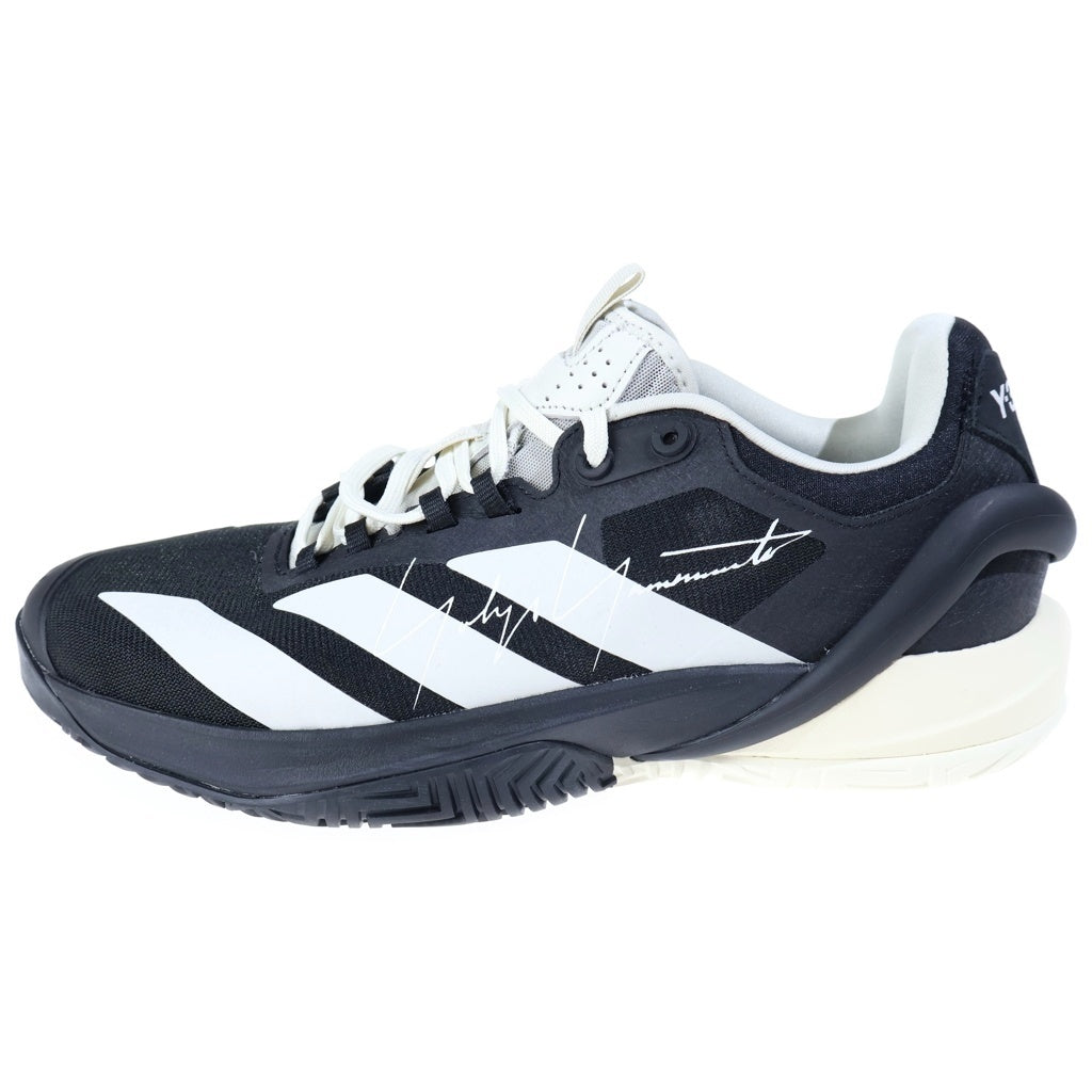 Y-3(ワイスリー) ADIZERO CYBERSONIC 2 TENNIS アディゼロ サイバーソニック ツー テニス ローカットスニーカー ブラック US10/28cm JR4348
